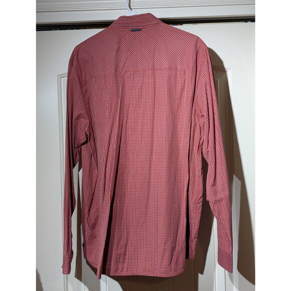Toad & Co. Insect Shield Repellant Apparel Red Plaid Button Down Shirt Sz XL - Picture 12 of 13